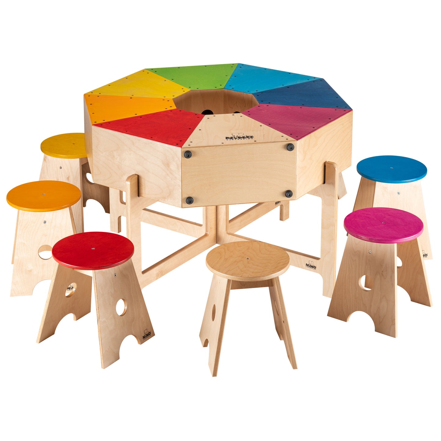 NINO Percussion Classroom Cajon Rhythmus Set