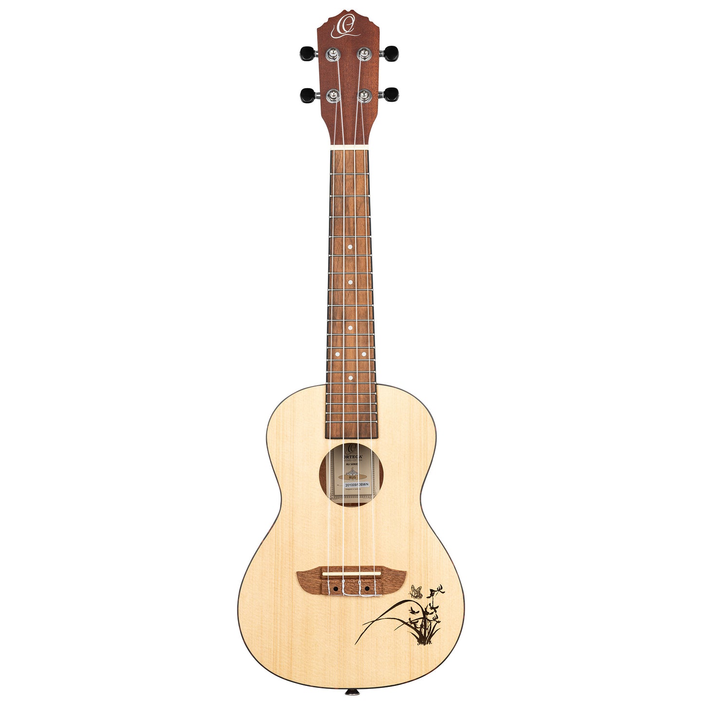 ORTEGA Bonfire Series Concert Ukulele 4 String - Spruce/Sapele Natural