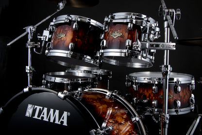 TAMA Starclassic Walnut/Birch Lacquer Rack Tom 8" x 7" - Molten Brown Burst/Chrom HW
