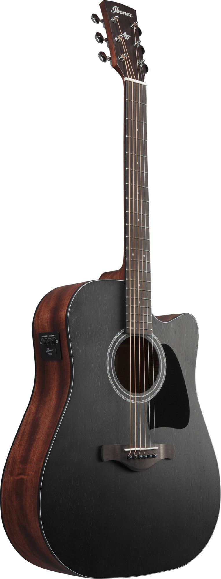 IBANEZ Artwood AW Acoustic Guitar 6-String - Weathered Black Open Pore