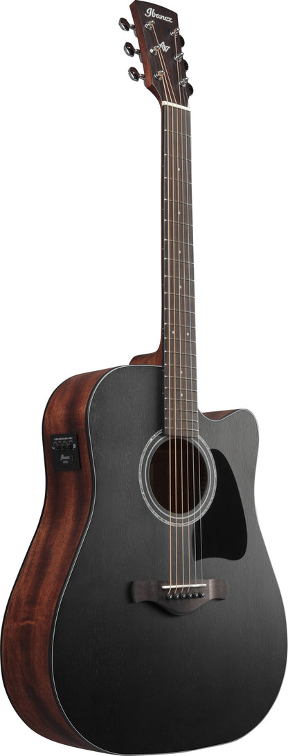 IBANEZ Artwood AW Acoustic Guitar 6-String - Weathered Black Open Pore