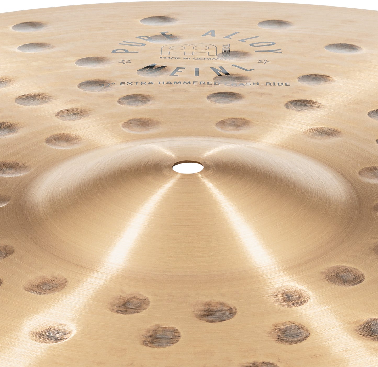 MEINL Cymbals Pure Alloy Extra Hammered Crash-Ride - 22"