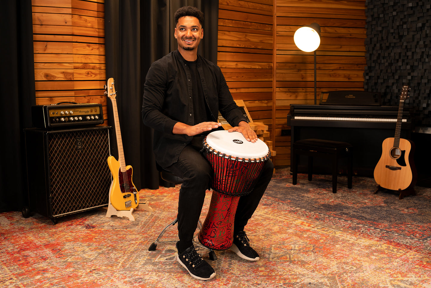 MEINL Percussion Travel Series African Djembe 14" - Pharaoh's Script