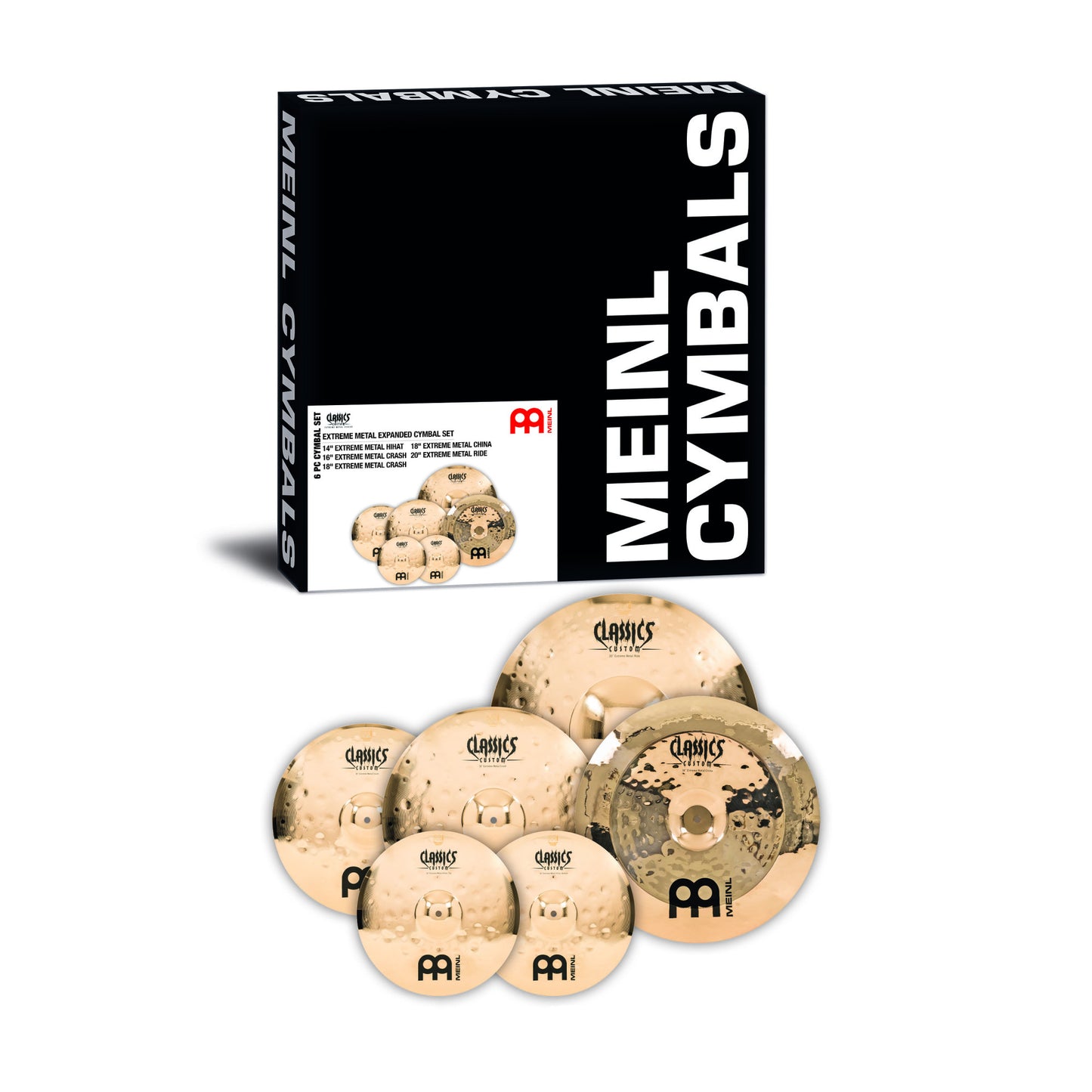 MEINL Cymbals Classics Custom Extreme Metal Expanded Cymbal Set