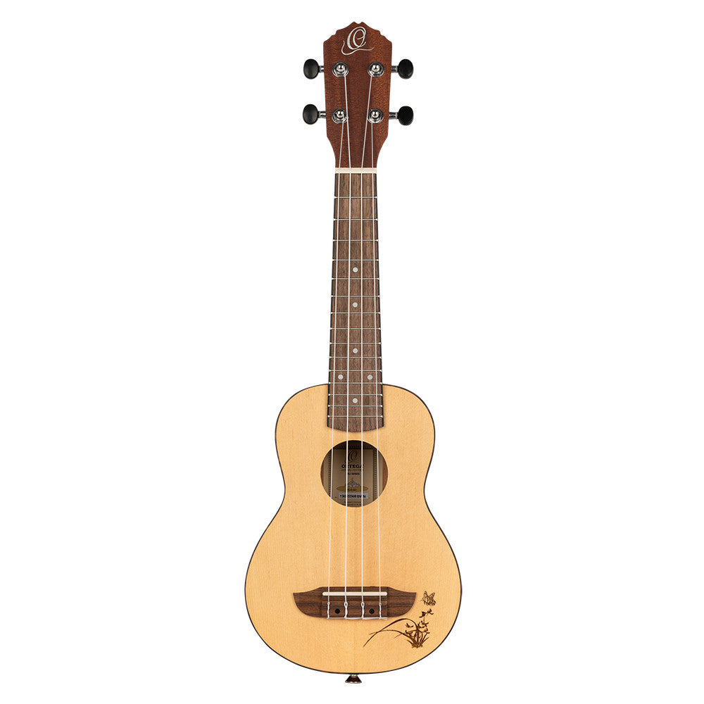 ORTEGA Bonfire Serie Sopran Ukulele 4 String - Fichte/Sapele Natur