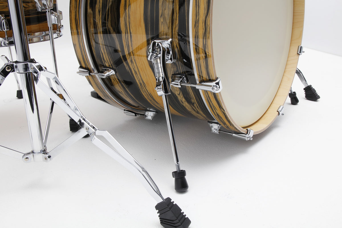 TAMA Superstar Classic Shell Kit 3 pcs - Natural Ebony Tiger Wrap/Chrome HW