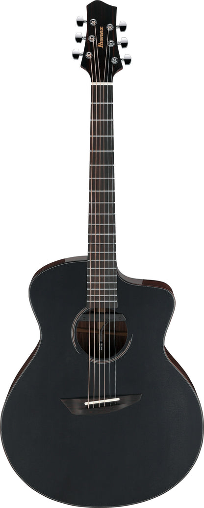 IBANEZ Jon Gomm Signature Acoustic Guitar 6-String - Black Satin Top / Natural High Gloss Back and Sides + Case