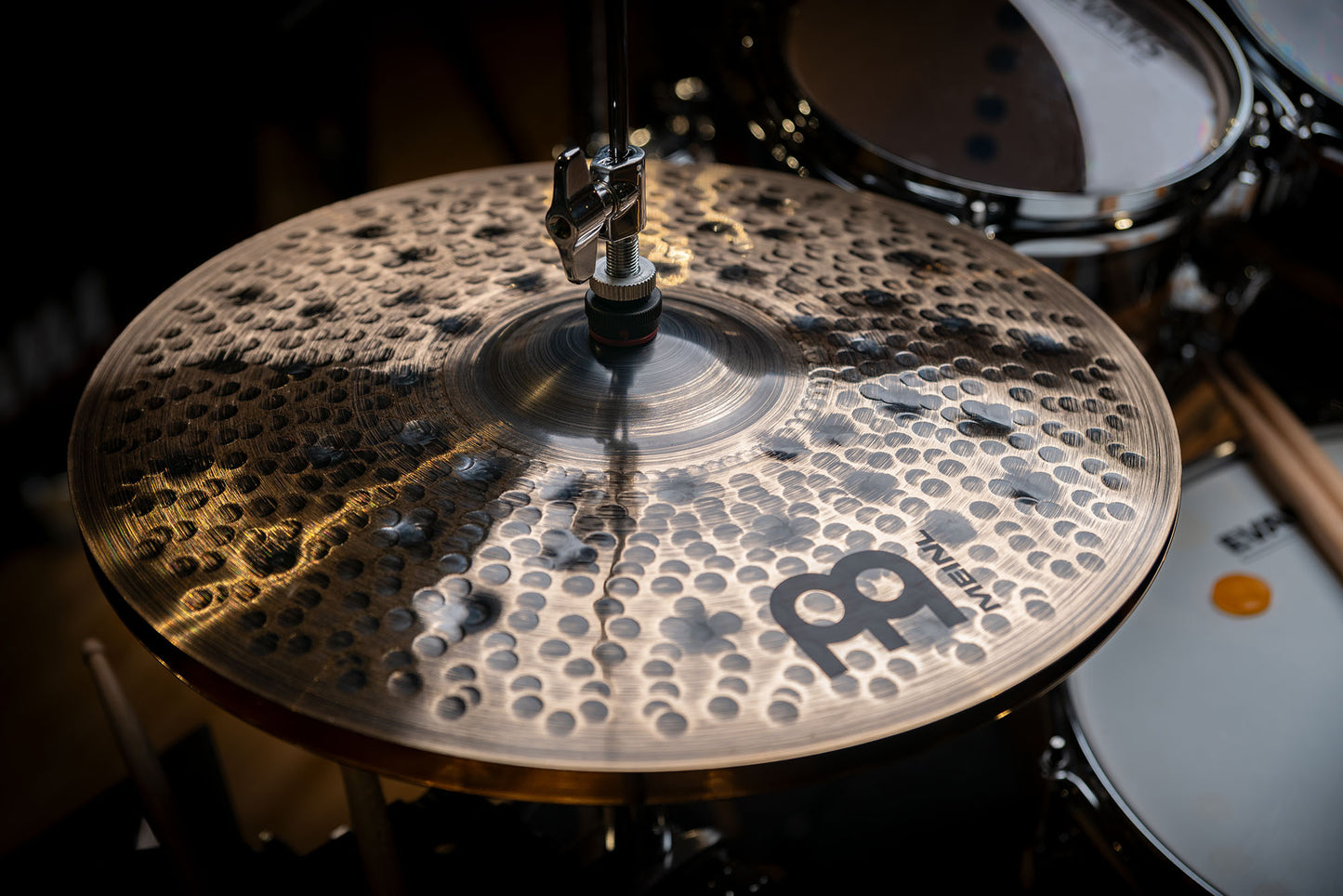 MEINL Cymbals Pure Alloy Custom Extra Thin Hammered Hihat - 15"