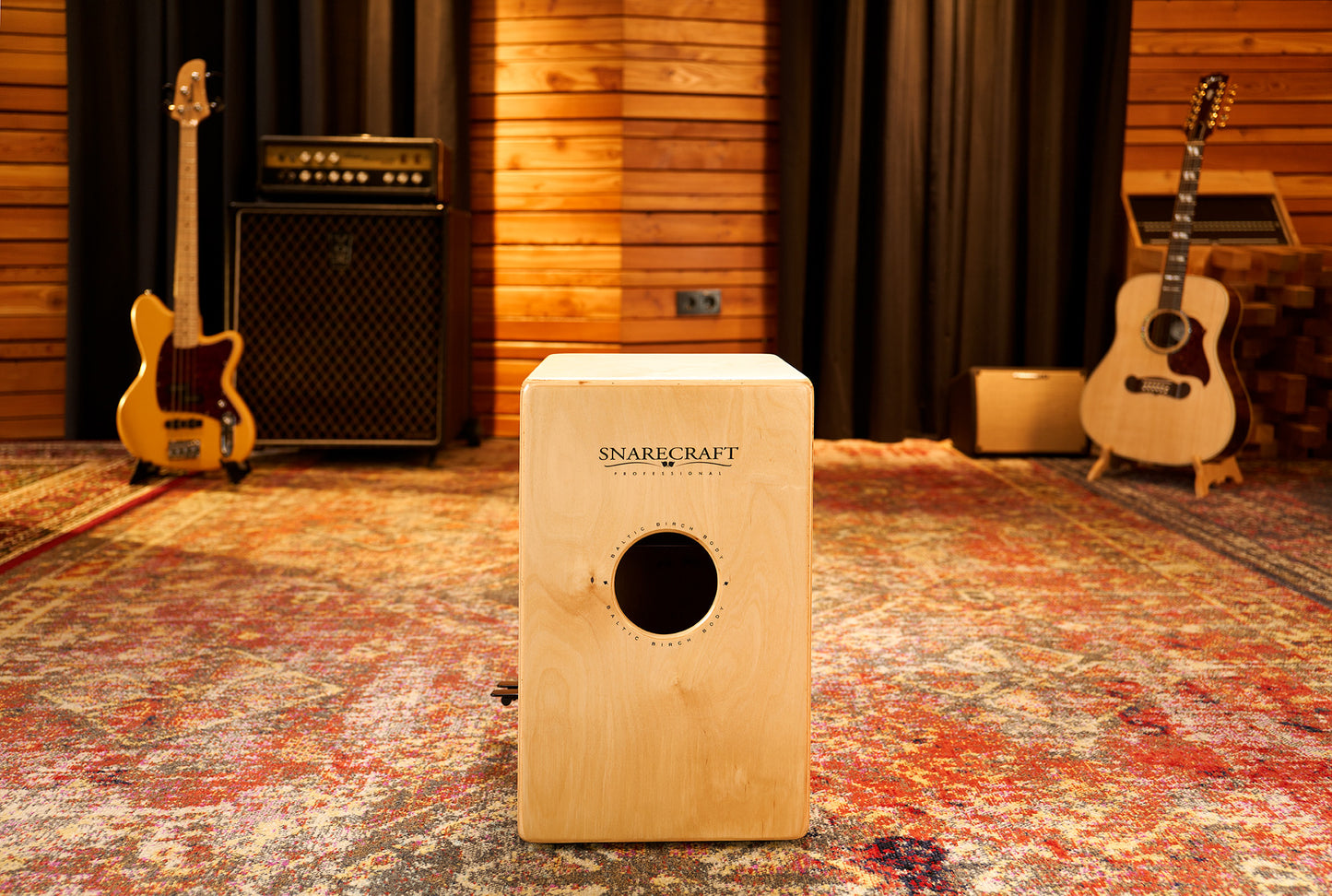 MEINL Percussion Snarecraft Professional Series Cajon 100 - American White Ash
