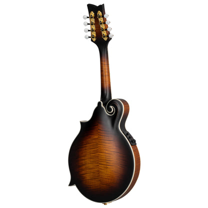 ORTEGA F-Style Serie Mandolin 8 String - Solid Spruce / Solid Flamed Antique Violin Oil + Bag