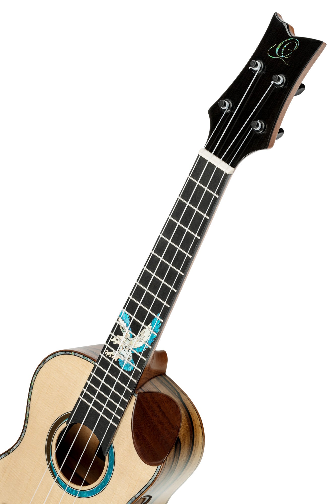 ORTEGA The Private Room Series Konzert Ukulele 4 String - Spruce / White Ebony Natural + Bag
