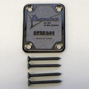 IBANEZ Neck Joint Plate - Cosmo Black with cushion plate and screws for RG550 / RG570 / RG565
