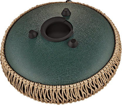 MEINL Sonic Energy Medium Octave Steel Tongue Drum 10" - F# Minor/8 Notes/432 Hz - Dark Green