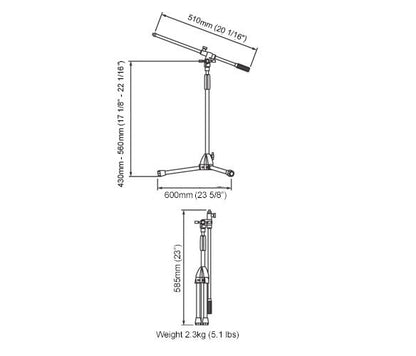 TAMA Standard Series Short Microphone Stand