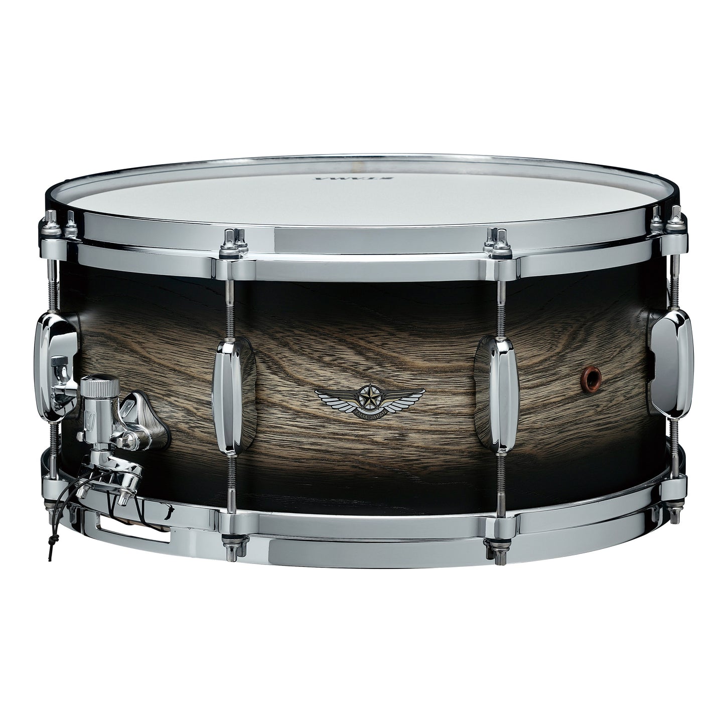 TAMA STAR Walnut Snaredrum 13" x 6" - Satin Black Japanese Sen Burst/Chrom HW