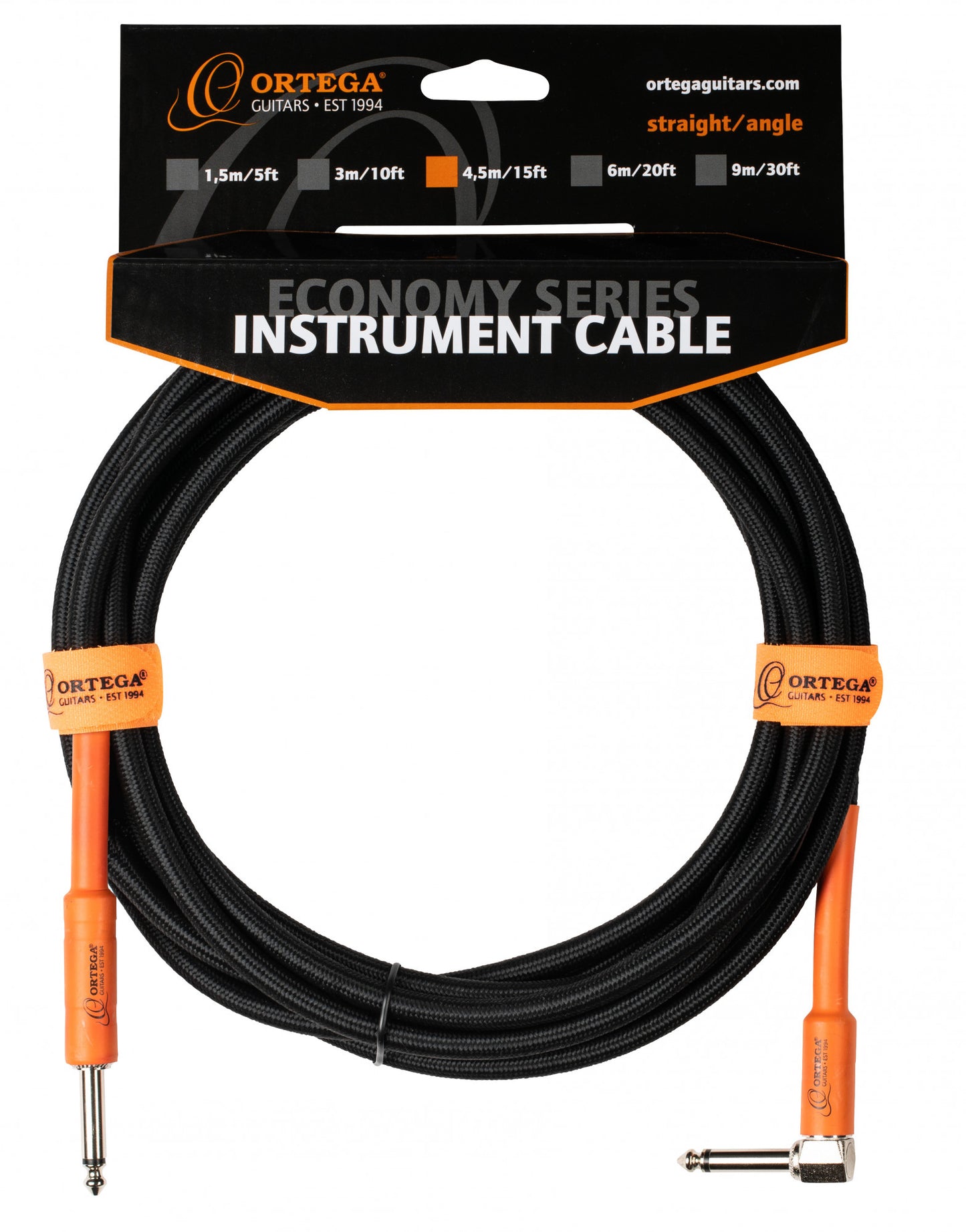ORTEGA Economy Series Instrumentenkabel - 4,5m / 15ft