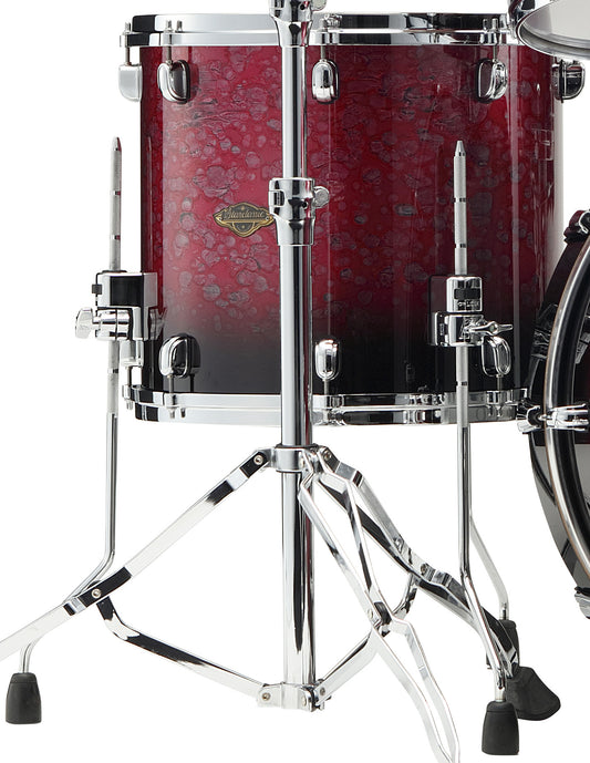 TAMA Starclassic Walnut/Birch Lacquer Floor Tom 14" x 14" - Molten Raspberry Fade/Chrome HW