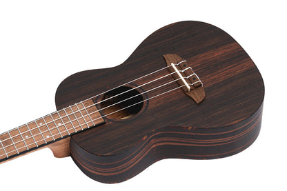 ORTEGA Timber Serie Konzert Ukulele 4 String Lefty - Ebony Natural + Bag