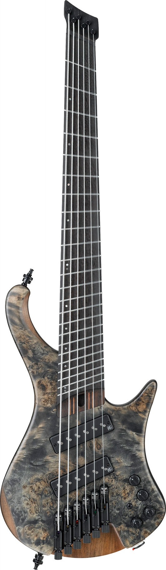 IBANEZ Bass Workshop EHB E-Bass 6-String Multiscale - Black Ice Flat + Gigbag PGPGB