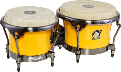 MEINL Percussion Artist Series Alexandra Alban Signature 7" & 8 1/2" Bongo - Sunrise Yellow