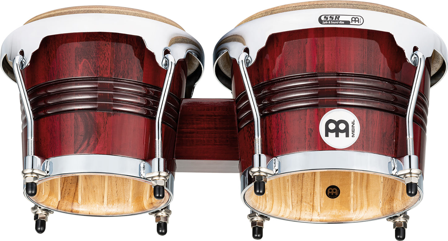 MEINL Percussion Marathon Exclusive Serie Bongo 6 3/4" Macho & 8" Hembra - Wine Red