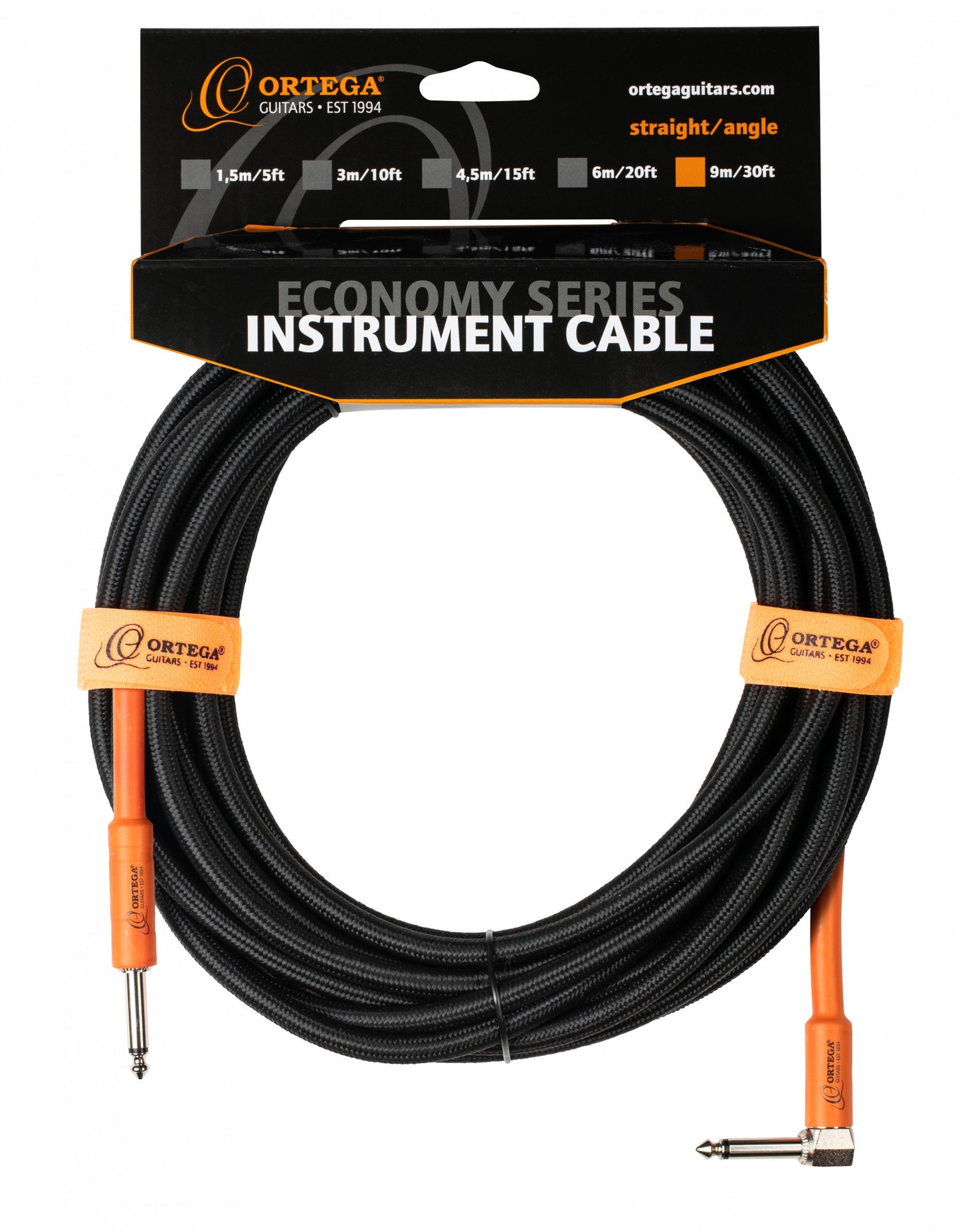 ORTEGA Economy Series Instrument Cable - 9 m / 30 ft