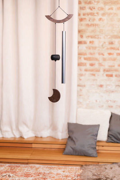MEINL Sonic Energy Moon Meditation Chime 35"/88 cm - 432 Hz - Curved Suspension/Silver