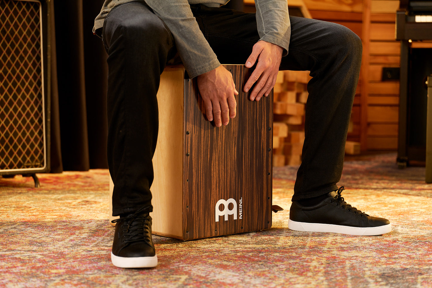 MEINL Percussion Bass Series Ebony Bass Foot Switch Cajon