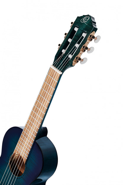 ORTEGA Mini Travel Series 1/8 Gitarre 6-String - Faded Blue + Gigbag