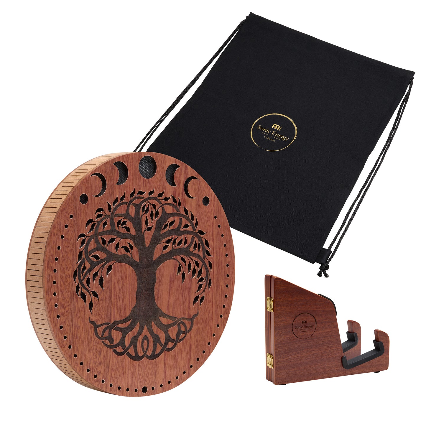 MEINL Sonic Energy 10" Rain Disk, Stream Sound, Moon Phases & Tree of Life Carving