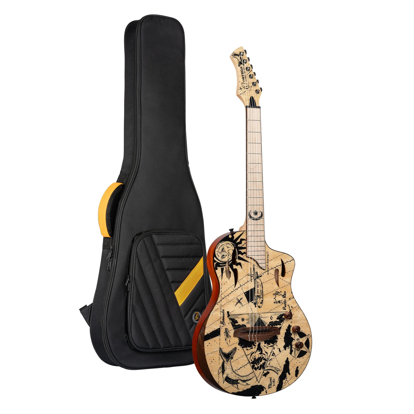 ORTEGA TourPlayer Series 4/4 Nylonsaitengitarre 6-String + Pro Gigbag