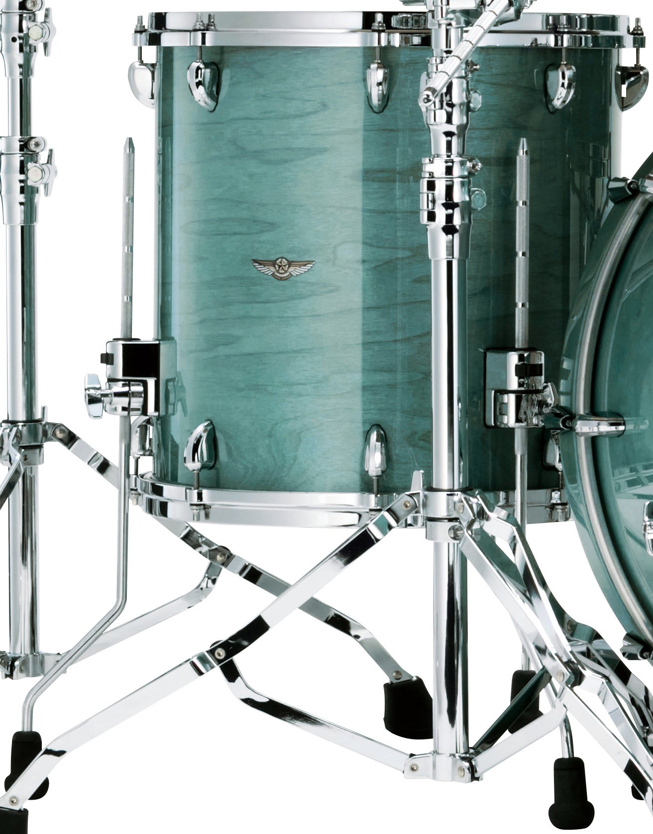 TAMA STAR Walnut Floor Tom 18" x 16" - Smoky Blue Mist/Chrome HW