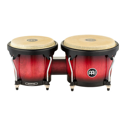 MEINL Percussion Headliner Series Wood Bongo 6 3/4" Macho & 8" Hembra - Wine Red Burst