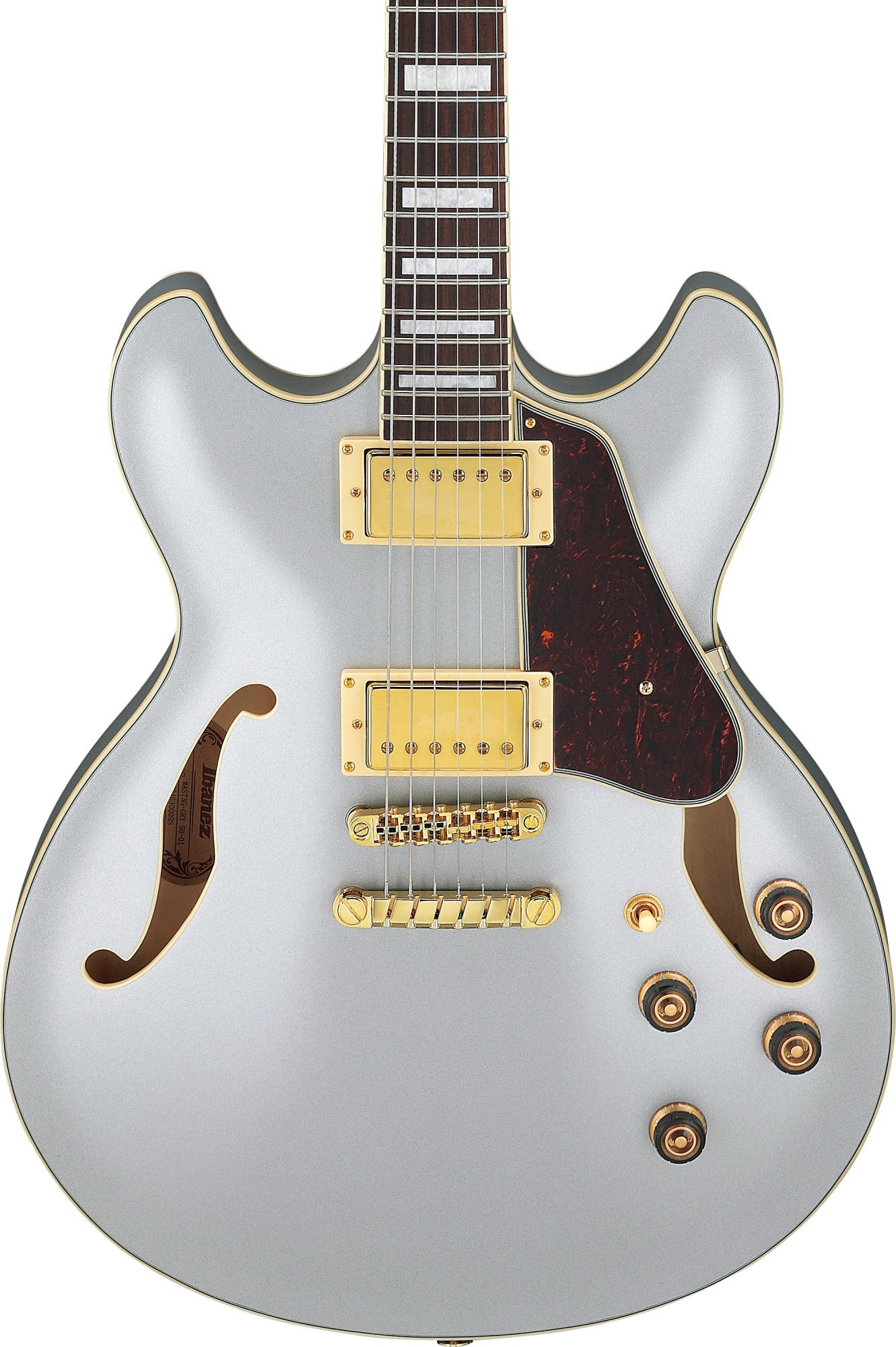 IBANEZ Artcore Hollow Body Gitarre 6-String - Moonstone Silver Flat