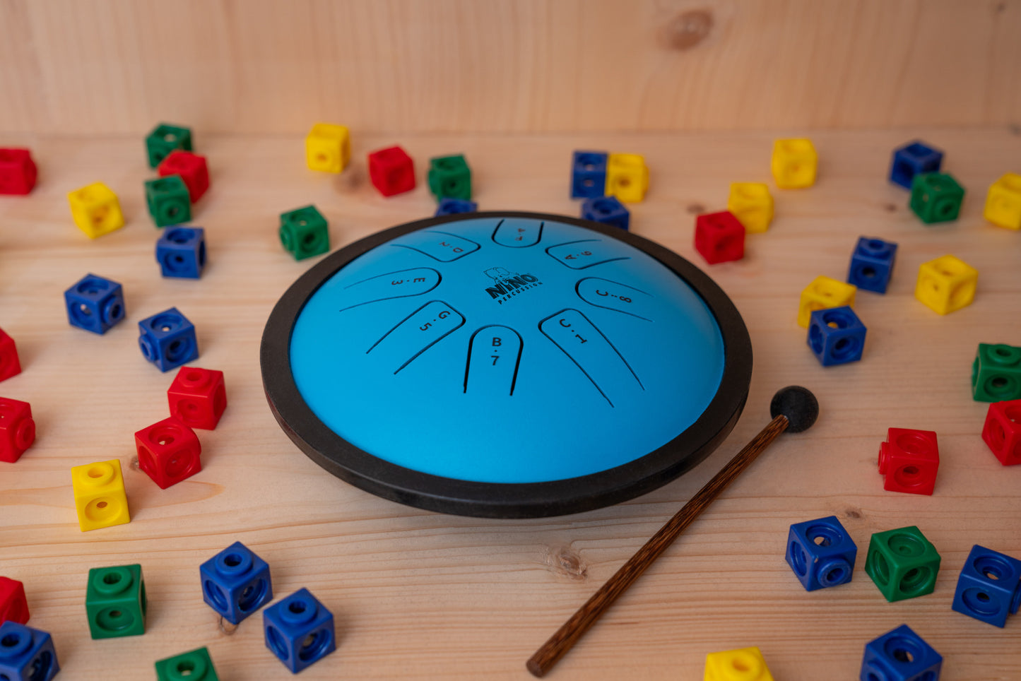 NINO Percussion Steel Tongue Drum - Blue