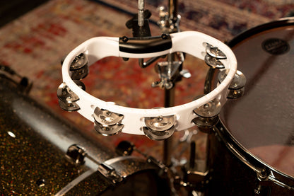 MEINL Percussion Headliner® Series Mountable Molded ABS Tambourine - White