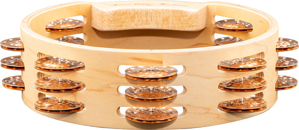 MEINL Percussion Artisan Edition Series Triple-Row Wood Tambourine - 8"