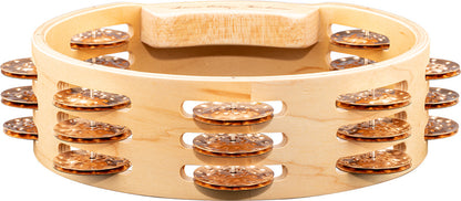 MEINL Percussion Artisan Edition Series Triple-Row Wood Tambourine - 8"