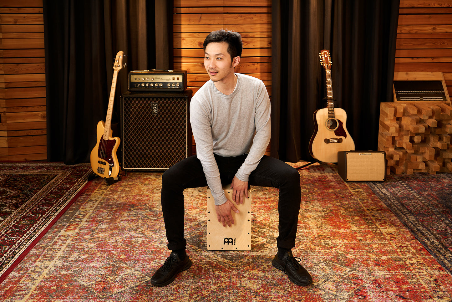 MEINL Percussion Jam Series Snare Cajon 50 - Baltic Birch