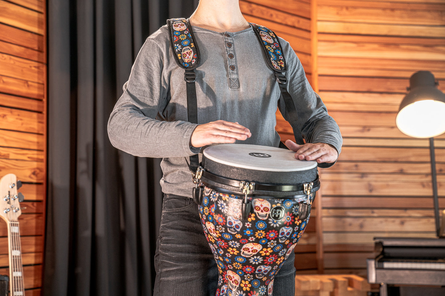 MEINL Percussion Designer Djembe Strap - Day Of The Dead