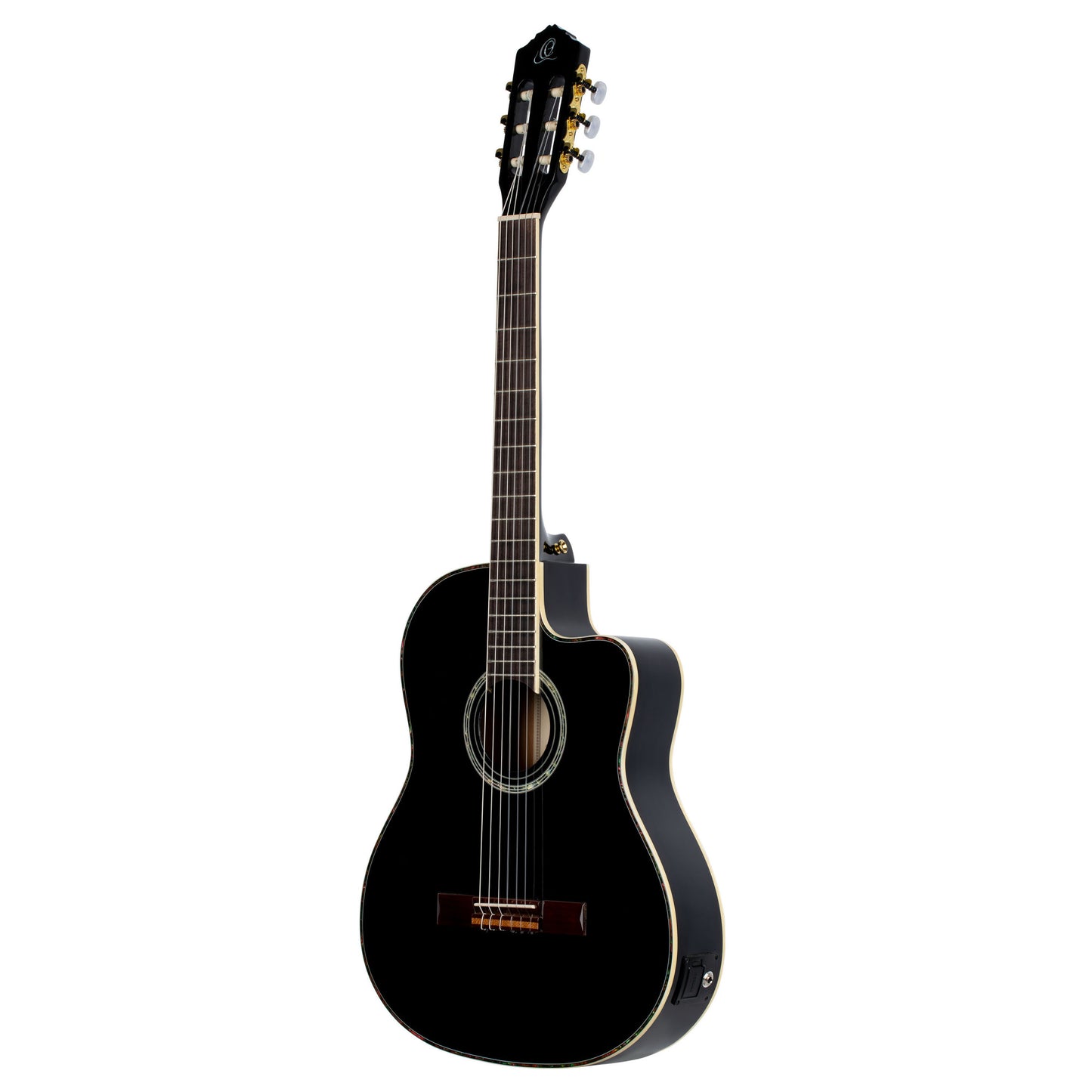 ORTEGA Family Series Pro 4/4 Konzertgitarre 6 String - Massive Fichte / Mahagoni Black + Bag