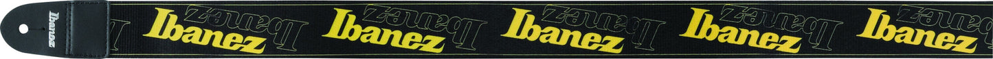 IBANEZ Design Strap - Black/Yellow Logos