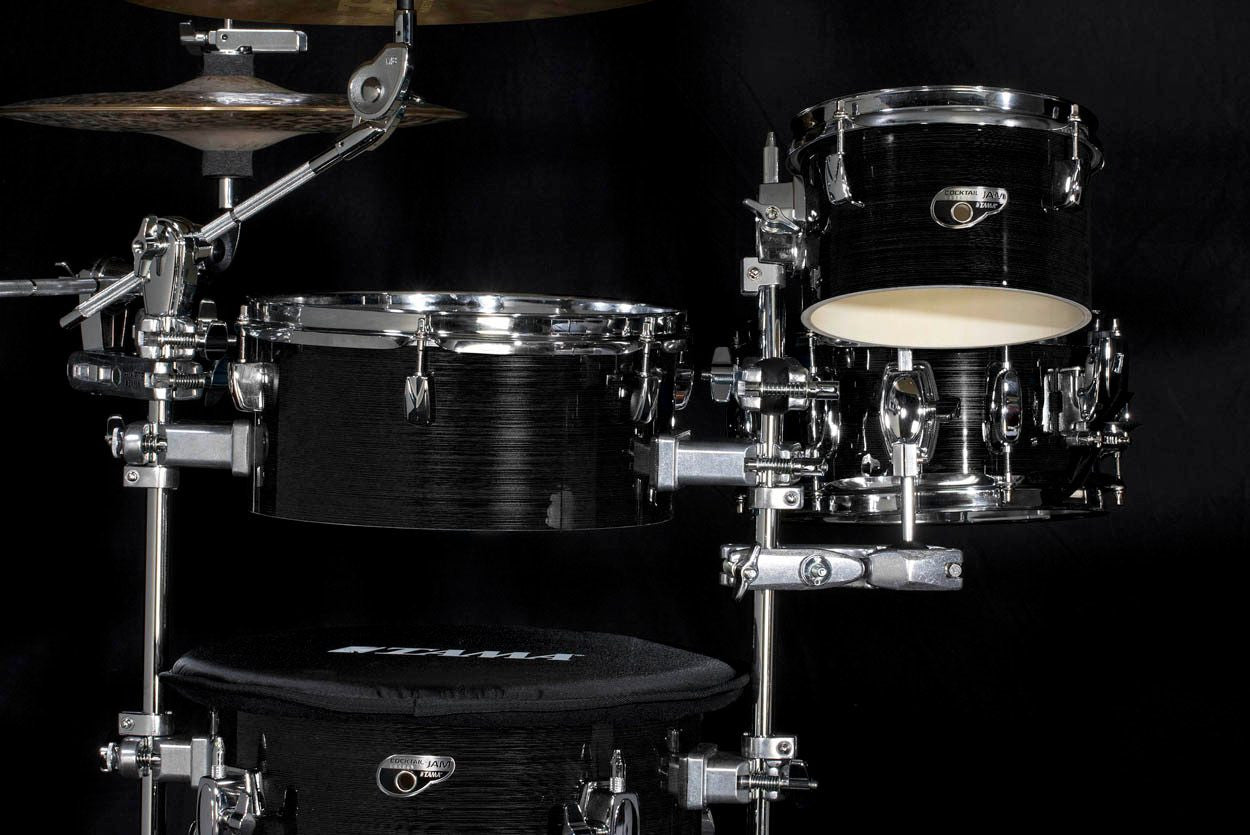 TAMA Cocktail-Jam Drum Set 4 teilig - Midnight Gold Sparkle/Chrome HW + Bag