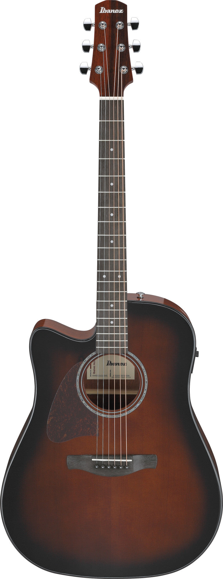IBANEZ Advanced Acoustic AAD Acoustic Guitar 6-String Lefty - Dark Violin Sunburst High Gloss