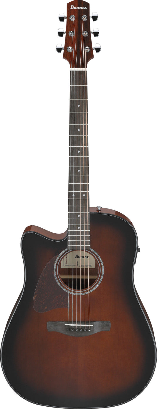 IBANEZ Advanced Acoustic AAD Acoustic Guitar 6-String Lefty - Dark Violin Sunburst High Gloss
