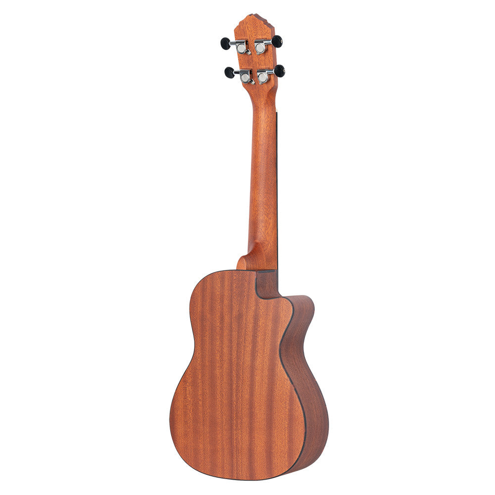 ORTEGA Bonfire Series Preamp Concert Ukulele 4 String Lefty - Spruce/Sapele Natural