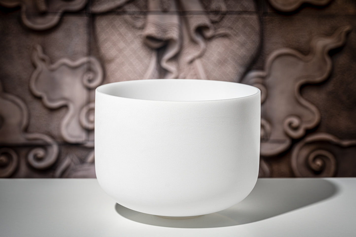 MEINL Sonic Energy White-Frosted Crystal Singing Bowl 12" - D4/Sacral Chakra/432 Hz