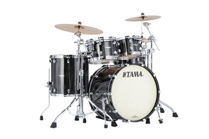 TAMA Starclassic Maple Lacquer Shell Kit 4 teilig - Black Clouds & Silver Linings/Chrom HW