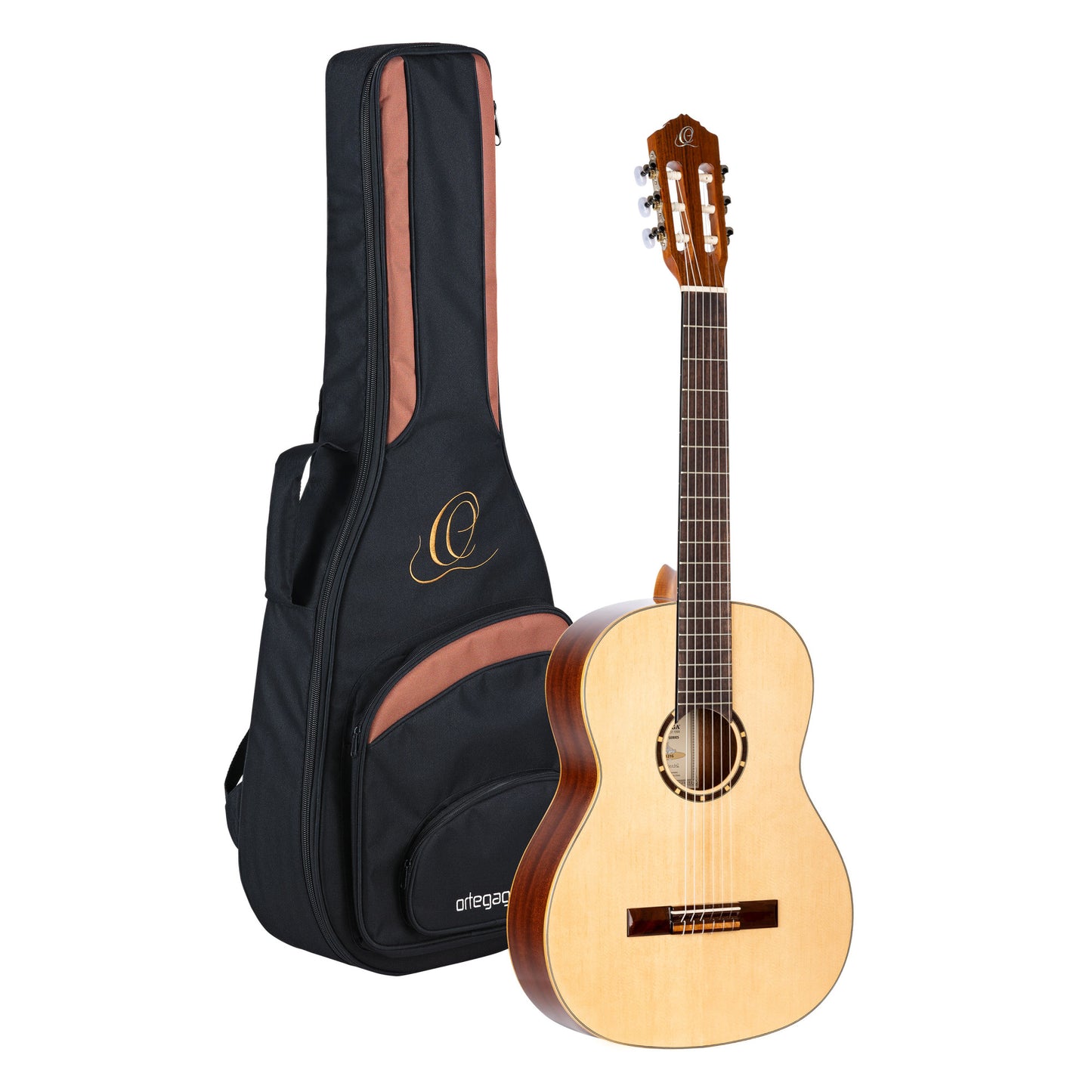 ORTEGA Family Series 4/4 Classical Guitar 6 String - Mahogany Gloss Natural + Gigbag