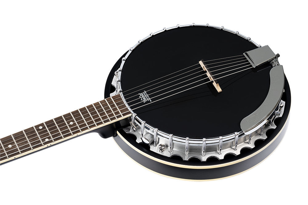 ORTEGA Raven Serie Banjo 6 String - Mahogany Black + Bag